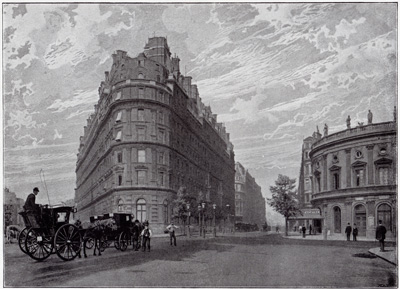 The Hotel Metropole and Northumberland Avenue